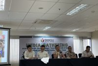 Ketua Bawaslu Lampung dan Anggota Ekspose Hasil Pengawasan. Foto : Wildanhanafi/berandalappung.com