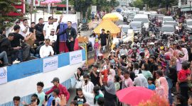 Gubernur Arinal Lepas Kirab Marching Band dan Karnaval Pawai Kendaraan Hias Dalam Hut Ke-60. Foto : Adpim