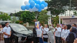 Kakanwil Kemenkumham Lampung, Sorta Delima Lumban Tobing membuka acara peringatan hari jadi KI sedunia yang ke 24. Foto : Ist