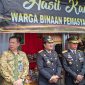 Capt: Kakanwil Kemenkumham Lampung, Sorta Delima Lumban Tobing usai menggelar upacara Hari Bhakti Pemasyarakatan ke 60. Foto : Wildan
