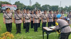 Kapolres Lamteng Pimpin Sertijab dan Pelantikan Kapolsek Foto : Ist