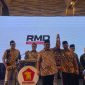 Sekjen DPP Gerindra Ahmad Muzani di acara Halal Bihalal Partai Gerindra Lampung. Dok : Wildanhanafi/berandalappung.com