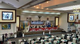 Suasana Rapat Paripurna Laporan Panitia Khusus LKPJ kepala Daerah Tahun 2023. Dok : berandalappung.com