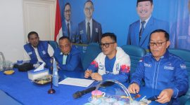 Partai Demokrat sambangi tiga partai politik ambil berkas bakal calon wakil Gubernur Edy Irawan Arief. Foto : berandalappung.com