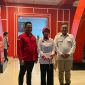 Ketiga Bakal Calon Bupati Pesawaran Risfaili, Nanda Indira Dendi dan Antonius Muhammad Ali seusai menjalani fit and proper test di DPD PDI Perjuangan Lampung. Foto :Wildanhanafi/berandalappung.com