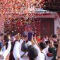 Hewan Kera sebagai Maskot Pilkada oleh KPU Bandar Lampung saat peluncuran tahapan Pilkada sekaligus lounching Maskot jingle. Dok : berandalappung.com