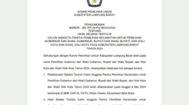 Tangkap Layar SK Calon Anggota PPK Batu Brak.