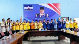 Hanan A. Rozak mendaftar sebagai Calon Gubernur Lampung melalui pendaftaran dan penjaringan Calon Kepala Daerah yang dibuka oleh DPD Partai Demokrat Lampung. Foto : Wildanhanafi/berandalappung.com