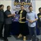 Bang Taun resmi mendaftar calon wakil bupati di dua parpol yakni di DPC Partai Demokrat, dan di DPD NasDem Lampung Tengah. Foto : Ist