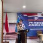 Ketua PWI Lampung Wirahadikusumah saat sambutan dalam acara diklat wartawan muda PWI Provinsi Lampung di Balai Wartawan H. Solfian Akhmad Lantai 3. Foto:  Wildanhanafi/berandalappung.com
