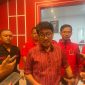 Mantan birokrat pemerintah provinsi (Pemprov) Lampung Hamartoni Hasan mengikuti fit and propertest bakal calon bupati (Cabub) Lampung Utara (Lampura) di DPD PDI Perjuangan. Foto : Wildanhanafi/berandalappung.com