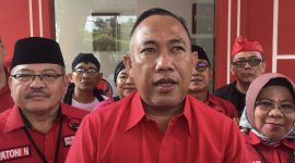 Calon Gubernur Lampung Umar Ahmad Menjalani Git And Proper Test, Di PDIP Lampung. Dok: berandalappung.com
