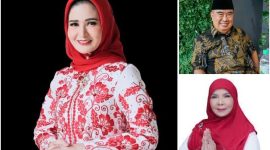 Eva Dwiana, Asnawi, dan Nanda Indira Dendi mendapat rekomendasi dari PKB. Foto : Kolase berandalappung.com
