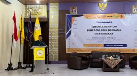 Inisiatif Lampung Sehat bersama BEM UNILA telah sukses menyelenggarakan acara Seminar Penanggulangan Tuberculosis Berbasis Masyarakat di Universitas Lampung. Foto : Ist