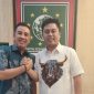 Ketua DPD Partai Hanura Lampung bersama Bupati Pesawaran Dendi Ramadhona usai mengikuti UKK di DPP PKB. Foto : Ist