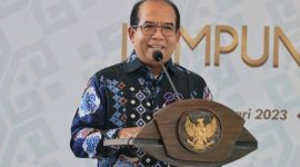 PJ Gubernur Lampung Samsudin di evaluasi oleh Kemendagri. Foto: Ist