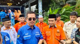 Ketua DPW PAN Lampung Irham Djafar Lan Putra bersama Ketua DPW Partai PKS Lampung Mufti Salim. Foto : Wildanhanafi/berandalappung.com