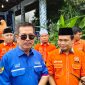 Ketua DPW PAN Lampung Irham Djafar Lan Putra bersama Ketua DPW Partai PKS Lampung Mufti Salim. Foto : Wildanhanafi/berandalappung.com