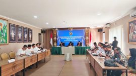 Sidang Pemeriksaan Dugaan Pelanggaran Kode Etik Penyelenggara Pemilu (KEPP) dengan Teradu Anggota KPU Bandar Lampung Fery Triatmojo dimulai. Foto : Wildanhanafi/berandalappung.com