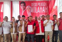 Ketua DPD Partai Lampung Rahmat Mirzani Djausal daftar penjaringan calon Gubernur Lampung  di DPW PSI Lampung, Kamis, (18/7/2024). Foto : Wildanhanafi/berandalappung.com