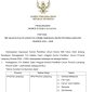 Tangkap Layar Surat Pengumuman KPU RI Nomor 87/SDM.12-Pu/04/2024 tentang Timsel Calon Anggota KPU Lampung Periode 2024-2029 tertanggal 8 Juli 2024.