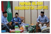 Bakal Calon Gubernur Lampung Rahmat Mirzani Djausal silaturahmi ke PW Muhamadiyah Lampung. Foto : Ist