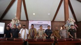 Bawaslu Lampung meluncurkan Sentra Penegakan Hukum Terpadu (Gakkumdu) pada Pemilihan Kepala Daerah (Pilkada) Tahun 2024 di Kabupaten Pesisir Barat. Foto : Ist
