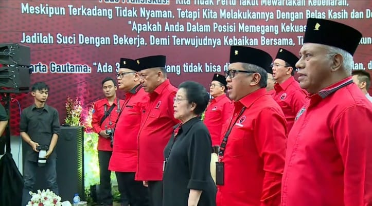 DPP PDI P mengumumkan para kandidat Calon Kepala Daerah (Cakada), untuk Pilkada 2024 pada Rabu 14 Agustus 2024 di Jakarta. Foto : Tangkap Layar Youtube PDIP