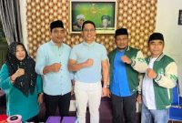 Bakal Calon Bupati Lampung Selatan (Balonbup Lamsel) Radityo Egi Pratama melakukan kunjungan silaturahmi ke Ketua Gerakan Pemuda Ansor (GP Ansor) Lampung Selatan. Foto : Ist
