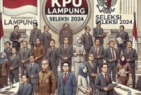 Tim Seleksi (Timsel) mengumumkan daftar 108 Calon Anggota KPU Provinsi Lampung Periode 2024-2029. Ilustrasi AI