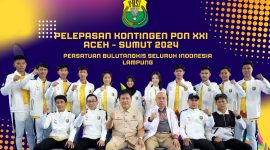 PBSI Lampung mengelar kejuaraan Provinsi tahun 2024 dan pelepasan kontingen ke Pekan Olahraga Nasional (PON) XXI Aceh dan Sumatera Utara 2024. Foto : Ist
