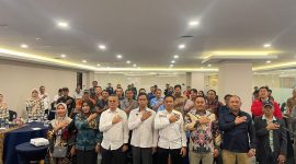 KPU Pesawaran gelar media Gathering Peran Media Masa dalam pemilihan kepala daerah (Pilkada) di Pesawaran 2024. Foto : Wildan hanafi/berandalappung.com