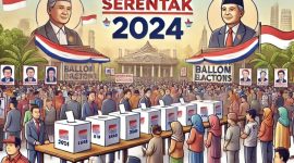 Tensi politik nasional belum juga reda usai hajatan pilpres. Untungnya angin segar berhembus dari balik dinding gedung Mahkamah Konstitusi (MK). Gambar ilustrasi AI