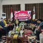 Pasangan calon bupati dan wakil Pringsewu Ririn Kuswantari- Wiriawan Sada Melindra resmi mendaftar di KPU Pringsewu. Foto : Wildanhanafi/berandalappung.com