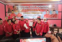 Resmi pasangan calon walikota dan wakil walikota Bandar Lampung Reihana dan Aryodhia Febriansyah di Pilwakot Bandar Lampung. Foto : Wildanhanafi/berandalappung.com