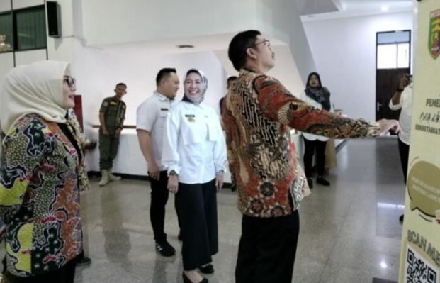 Sekertariat DPRD Provinsi Lampung dikunjungi JDIH Pusat. Foto : Wildanhanafi/berandalappung.com