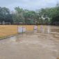 Kondisi fasilitas lapangan Unila yang terbengkalai. Foto : berandalappung.com