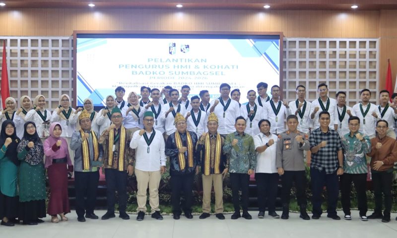 Tommy Perdana Putra resmi dilantik menjadi pengurus HMI Badko Sumbagsel. Foto : berandalappung. com