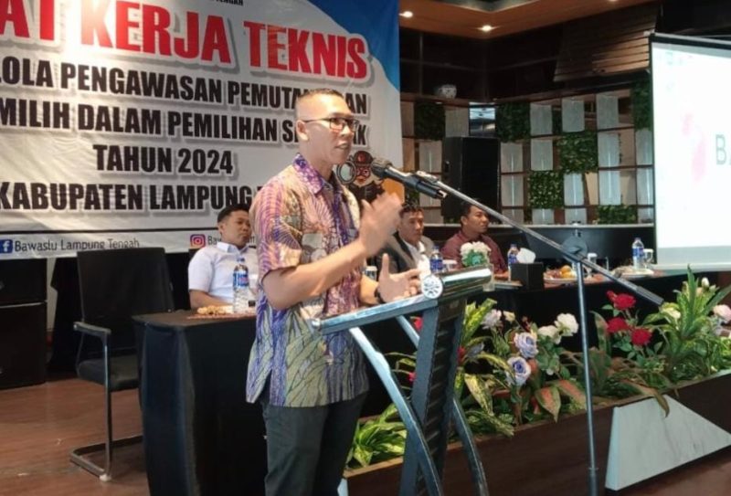 Ketua Bawaslu Lampung Tengah Yuli Efendi. Foto : Wildanhanafi/berandalappung.com