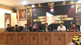 KPU Lampung tetapkan dua pasangan calon gubernur dan wakil gubernur Lampung pada pemilihan kepala daerah (Pilkada) 2024. 
