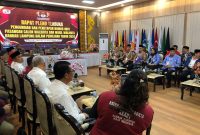 Herman HN dan Yusuf Kohar Hadir di Penetapan Nomor Urut Paslon di Pilwakot Bandar Lampung. 