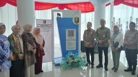 Perpustakaan dan Kearsipan Provinsi Lampung meluncurkan Gajah Kompak dan meresmikan Tugu Baca. Foto : Ist