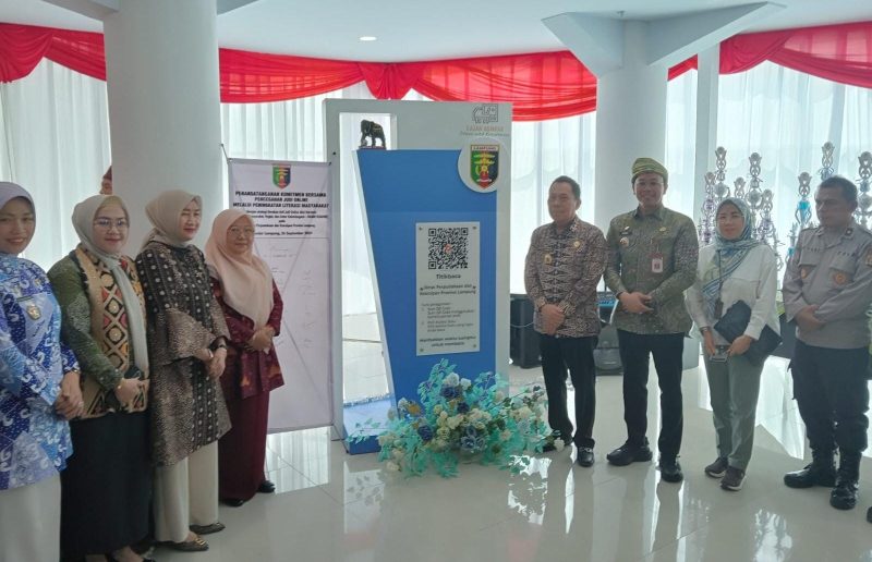 Perpustakaan dan Kearsipan Provinsi Lampung meluncurkan Gajah Kompak dan meresmikan Tugu Baca. Foto : Ist