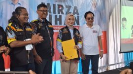 Calon wakil gubernur Lampung, dr. Jihan Nurlela mengajak seluruh organ relawan yang tergabung dalam Tim Pemenangan Terpadu (TPT) Mirza-Jihan untuk mengedepankan kampanye damai. Foto : Ist
