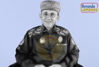 Tokoh masyarakat dan adat Lampung, Suttan Seghayo Dipuncak Nur, Drs. H. Mawardi Harirama M.Si dari Kedatuan Keagungan Lampung. Dok: Dokumen berandalappung.com