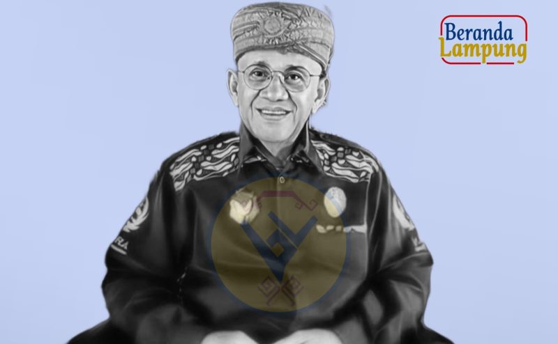 Tokoh masyarakat dan adat Lampung, Suttan Seghayo Dipuncak Nur, Drs. H. Mawardi Harirama M.Si dari Kedatuan Keagungan Lampung. Dok: Dokumen berandalappung.com