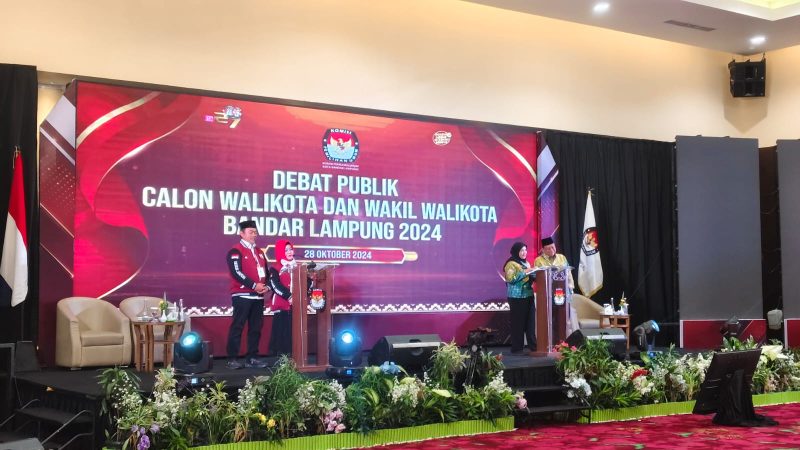 KPU Bandar Lampung gelar debat perdana calon walikota dan wakil walikota Bandar Lampung. Foto: Wildanhanafi/berandalappung.com