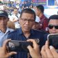 Ketua PWI Lampung Wirahadikusumah dan jajaran seusai gelar apel pilkada damai dan berintegritas 2024.