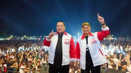 Ardjuno menggelar kegiatan pesta rakyat di lapangan Mardeka, Reno Basuki, Kecamatan Rumbia, Kabupaten Lampung Tengah. 
