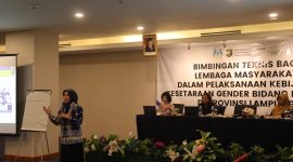 Kegiatan ini dilakukan, pertama untuk mendapatkan wawasan mengenai kebijakan-kebijakan kesetaraan gender di bidang ekonomi di Provinsi Lampung. 